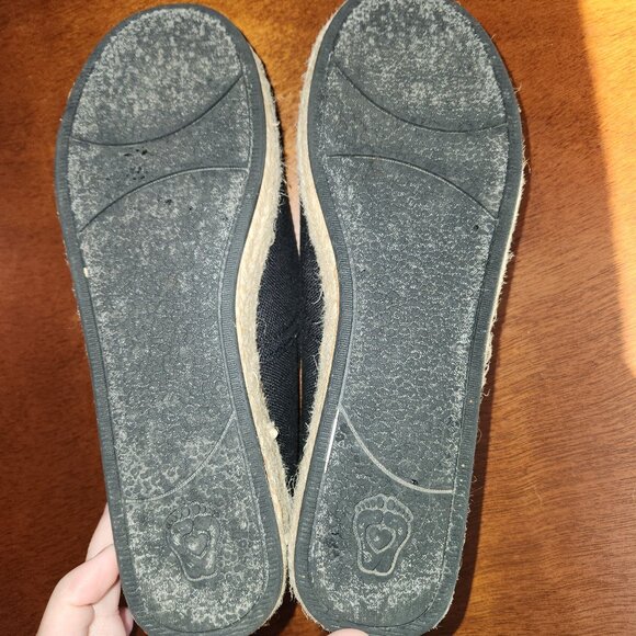 Sketchers Bobs Black Espadrille Wedge Style Sz 8.5 - Picture 7 of 11